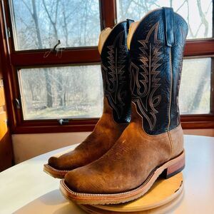 Anderson Bean Cowboy Sand Angry Elk Carbon Blue Milan Size 9.5 D Men's